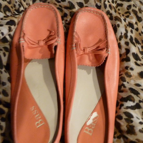 BASS Comfy Pink Leather Slide Slip -On Open Back Sandals 10M - Picture 2 of 9